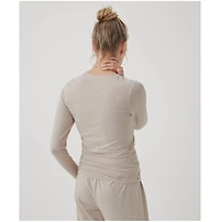 Pact Women's Organic Cotton Cool Stretch Fitted Long Sleeve Tee