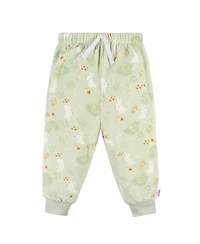 Gerber Baby Girls Long Sleeve Top and Pant Fleece Pajamas
