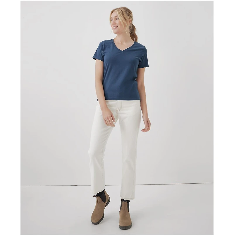 Pact Women's Softspun V-Neck Tee