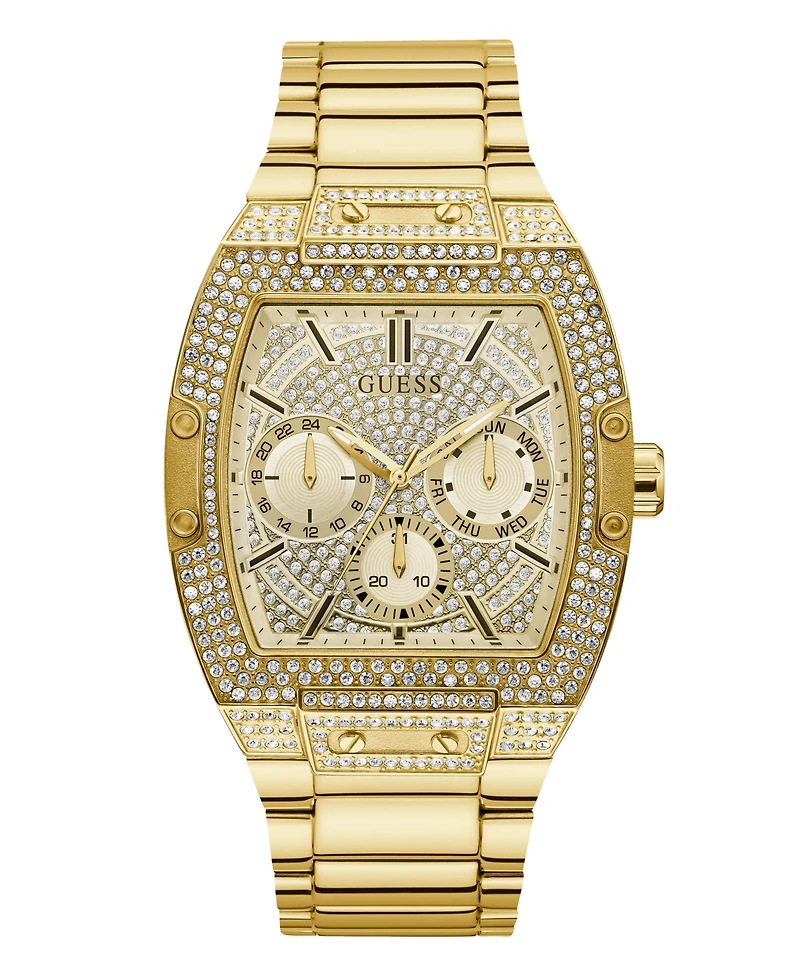 Guess Men's Multi-Function Gold Tone Steel Watch, 43mm