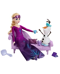 Disney Frozen Snow Dreams Elsa Doll, Olaf And Accessories