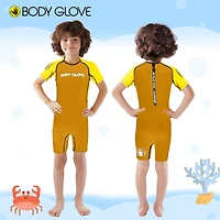 Pro 3 Kids Wetsuit 2mm Back-Zip Short Sleeve Springsuit Fits 50-60 Lbs