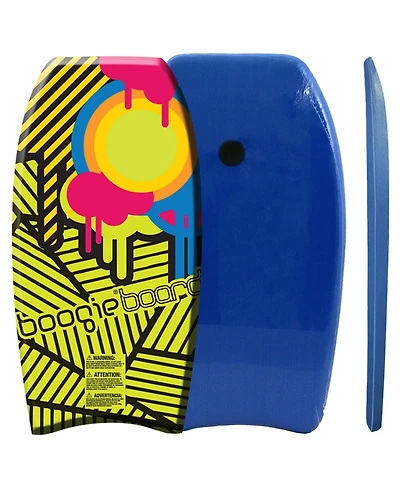 Bodyboard with Eps Core Wrist Leash, 37" Lightweight Durable Boogie Boards for All Wave Conditions