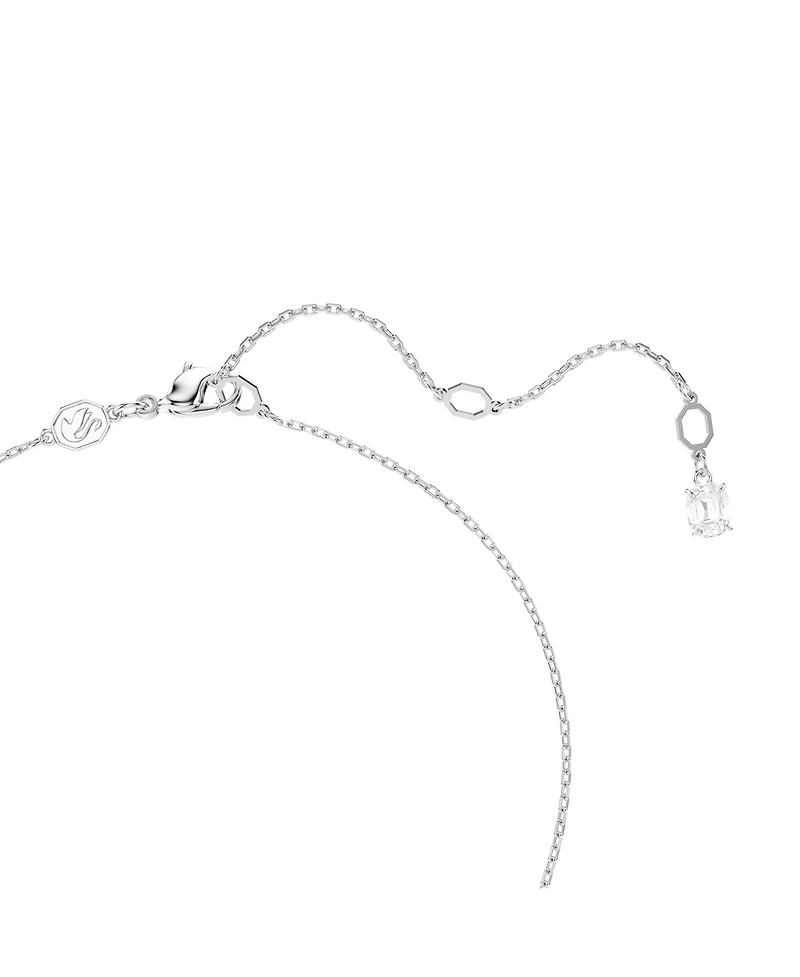 Swarovski Snowflake White Rhodium Plated Idyllia Pendant Necklaces