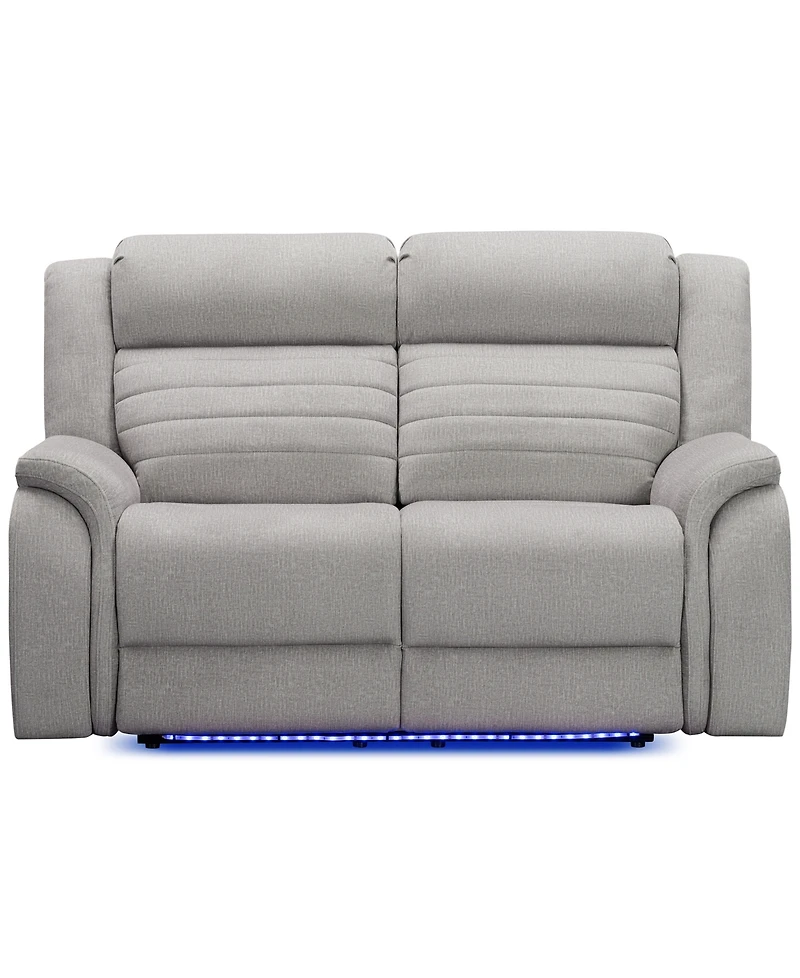 Abbyson Living 64" Power Fabric Reclining Loveseat