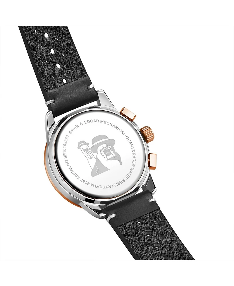 SE1781 Swan & Edgar Hand Assembled Mechanical Quartz Racer Steel