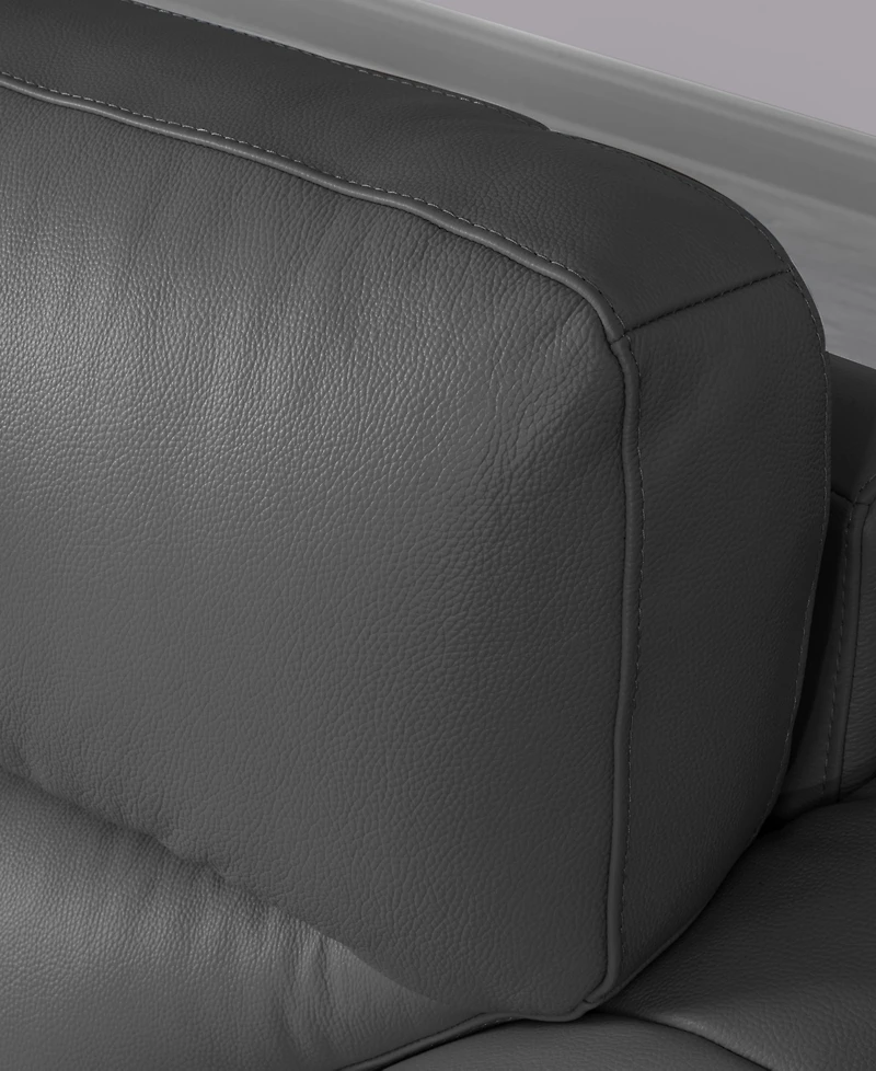 Abbyson Living 86" Top Grain Leather Sofa