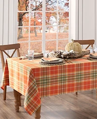 Elrene Hawley Plaid Harvest Cotton Rectangle Tablecloth, 60" x 120"