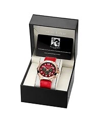 SE1491 Swan & Edgar Hand Assembled Defence Timer Automatic Rose Red