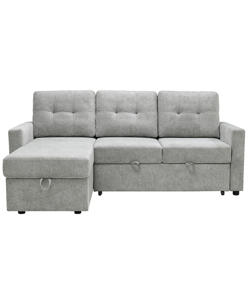 Abbyson Living 83" Fabric Storage Sofa Bed