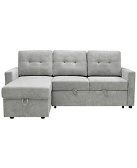 Abbyson Living 83" Fabric Storage Sofa Bed