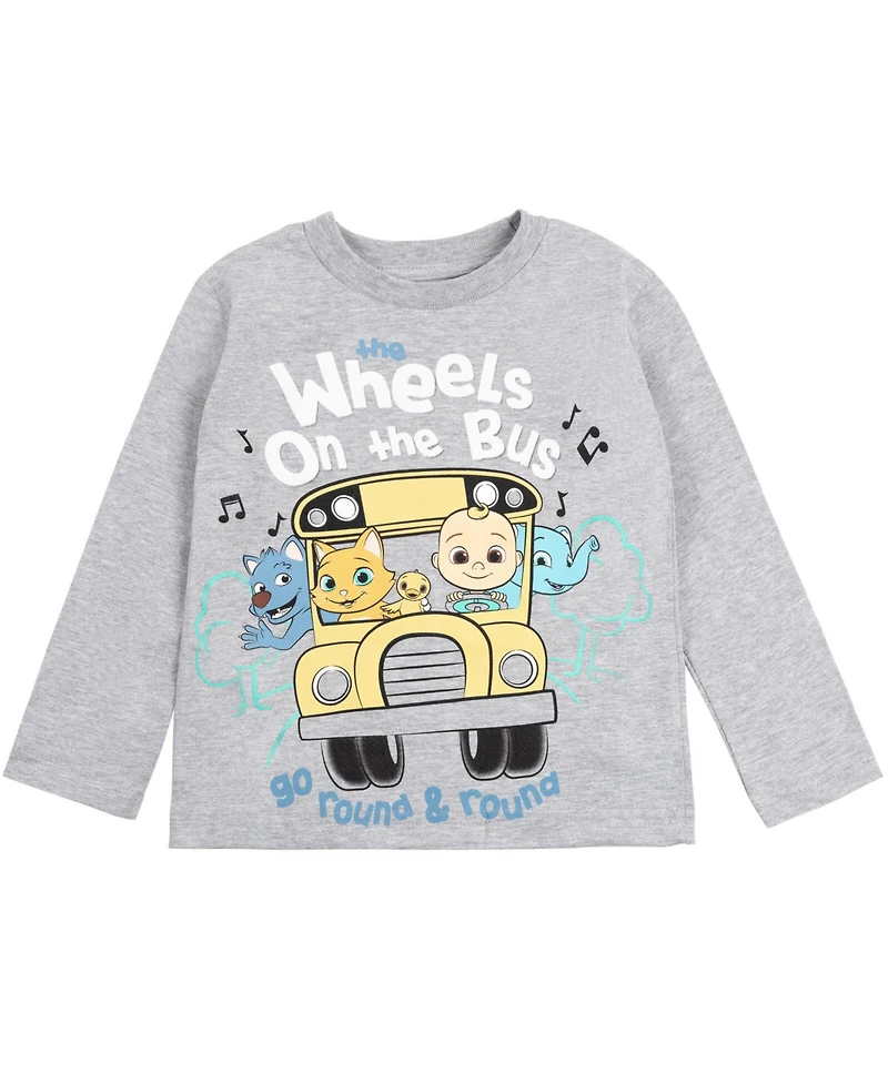 CoComelon Baby Boys Jj 2 Pack Long Sleeve T-Shirts to
