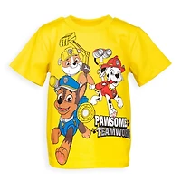 Paw Patrol Toddler Boys Chase Marshall Rubble Rocky 4 Pack Graphic T-Shirts to