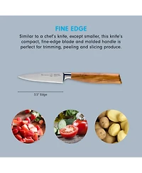 Messermeister Oliva Elite Spear Point Paring Knife, 3.5"