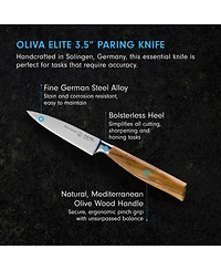 Messermeister Oliva Elite Spear Point Paring Knife, 3.5"