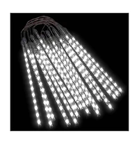 vidaXL Meteor Lights 20 pcs 1 ft Cold White 480 LEDs Indoor Outdoor