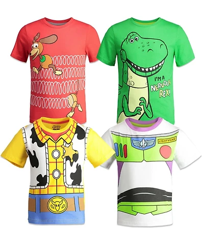 Disney Toddler Boys Toy Story 4 Pack T-Shirts