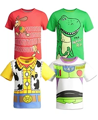 Disney Toddler Boys Toy Story 4 Pack T-Shirts