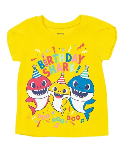 Baby Shark Baby Girls Pinkfong Shark T-Shirt