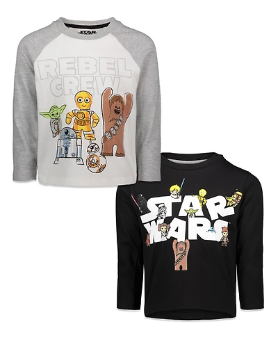 Starwars Toddler Boys Star Wars The Mandalorian 2 Pack T-Shirts to
