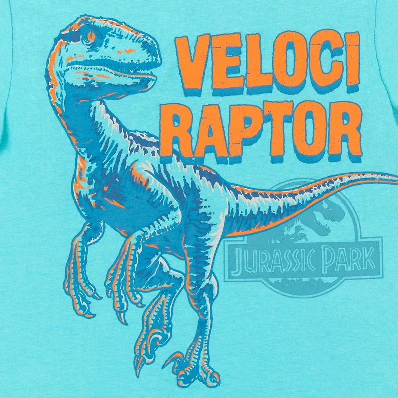 Jurassic Park Boys World Dinosaur T-Rex 4 Pack T-Shirts