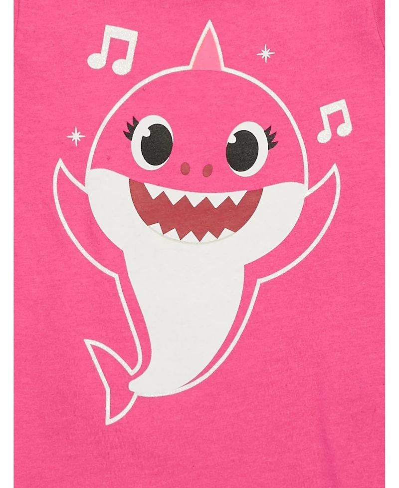 Baby Shark Girls Pinkfong 3 Pack T-Shirts