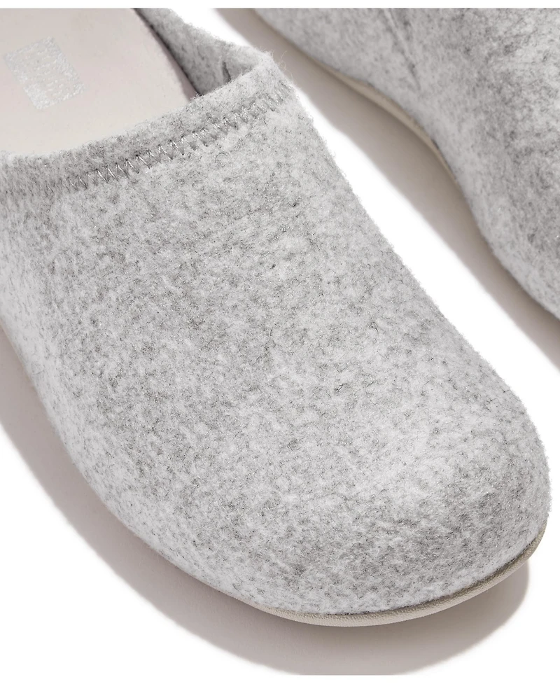 FitFlop Women's Shuv Cushy Felt Clog Slip-On Slippers