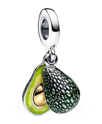 Pandora Sterling silver and 14k Gold-plated unique metal blend Avocado Double Dangle Charm