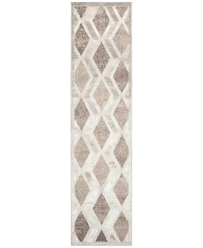 Liora Manne' Napoli Diamonds 1'11"x7'6" Runner Area Rug