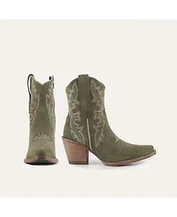 Buck & Brana Brooke Leather Cowgirl Boots - Stylish Western Footwear Comfort