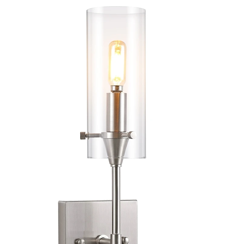 Jonathan Y Cato Bohemian Farmhouse Iron/Glass Led Vanity
