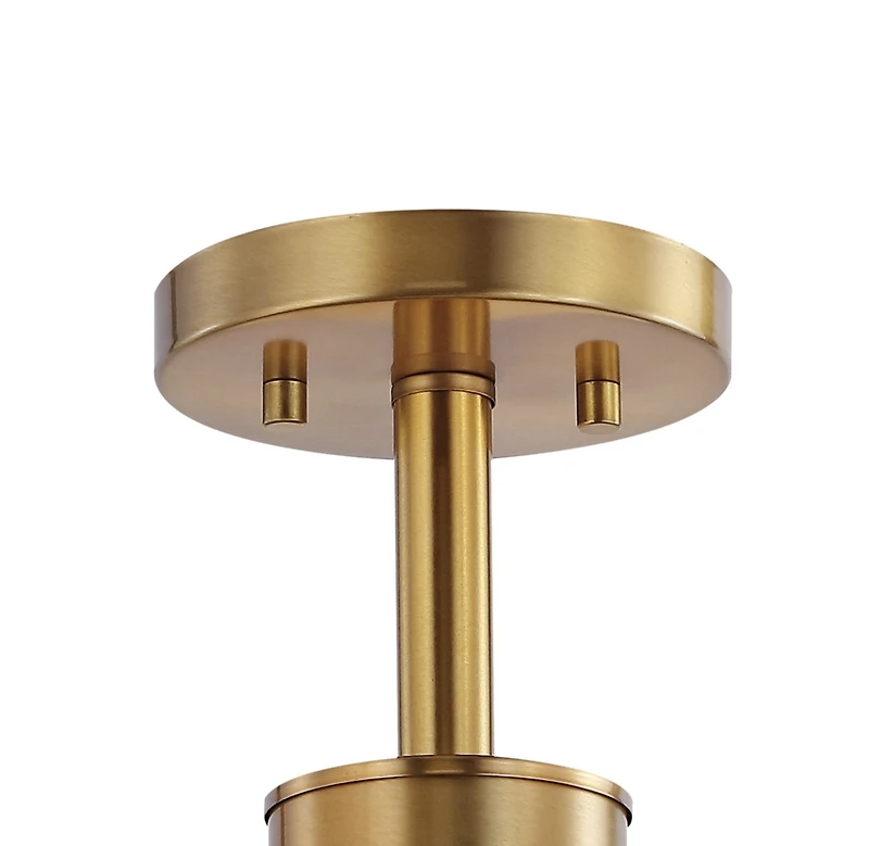 Jonathan Y Marcel Bistro Bohemian Farmhouse Ironfrosted Glass Led Semi Flush Mount