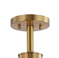 Jonathan Y Marcel Bistro Bohemian Farmhouse Ironfrosted Glass Led Semi Flush Mount