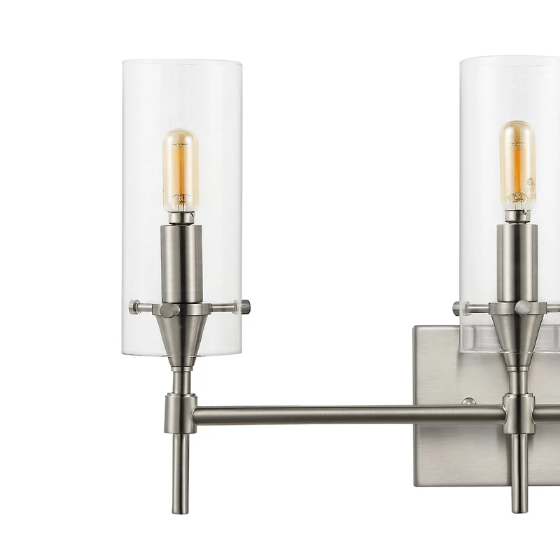 Jonathan Y Cato Bohemian Farmhouse Iron/Glass Led Vanity Light