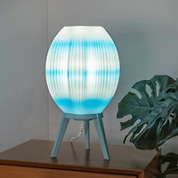 Jonathan Y Wavy Modern Contemporary Plant-Based Pla 3D Printed Dimmable Led Table Lamp