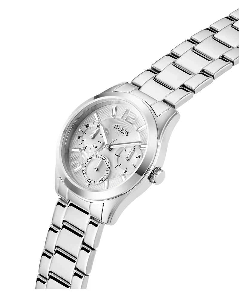 Guess Women's Multi-Function Silver Stainless Steel Watch 38mm