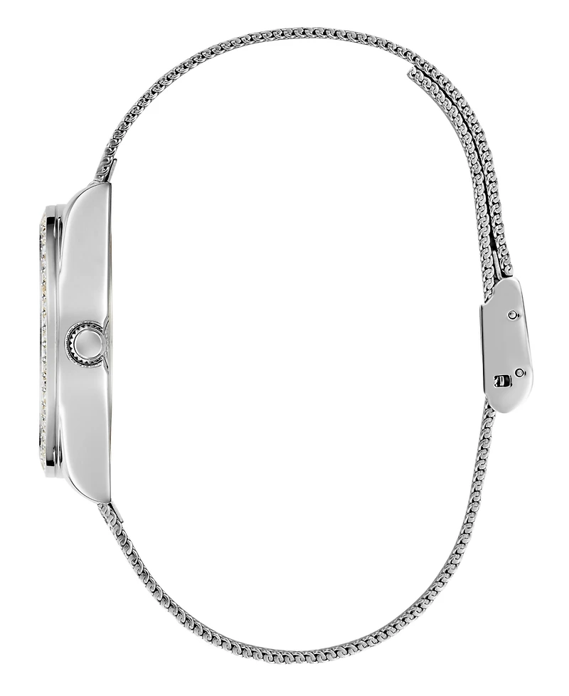 Guess Women's Analog Silver Mesh Watch 32mm