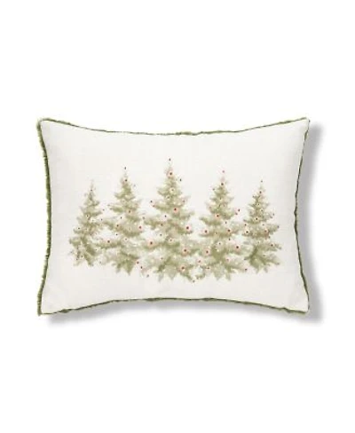 13 X 20 Winter Trees Embellished Christmas Throw Pillow