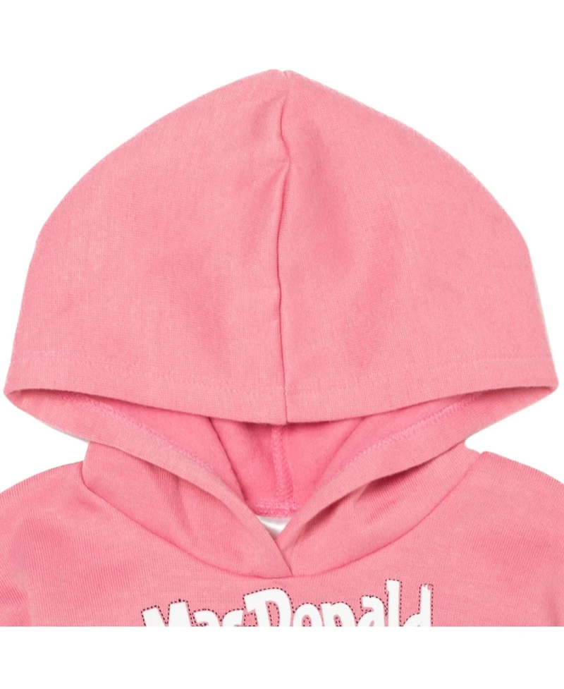 CoComelon Baby Girls Jj Fleece Pullover Hoodie and Pants Outfit Set to
