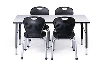 Bintiva Chair and Table Set for Schools - Table 24 x 48 inch (60 x 120cm