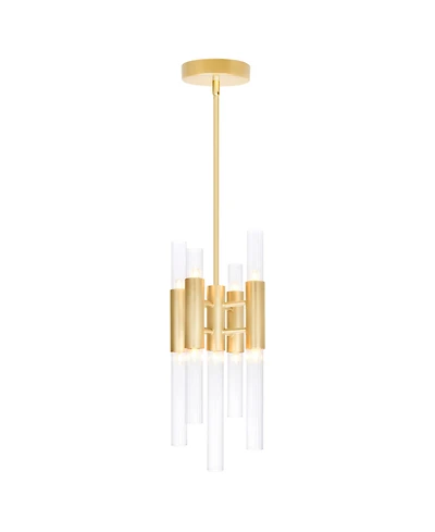 Cwi Lighting 16" Metal Orgue 9 Light Mini Pendant