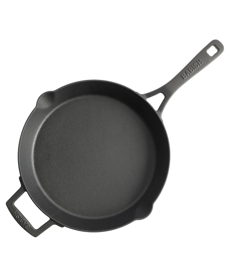 Babish Cast Iron Preseasoned Skillet, 10-Inch