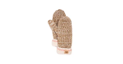 Muk Luks Women's Marled Chunky Stitch Mitten