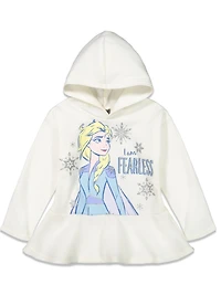 Frozen Big Girls Queen Elsa Fleece Peplum Hoodie and Leggings Outfit Set