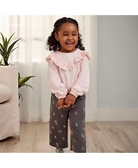 Gerber Toddler Girls Tops and Pant, 3-piece Set