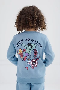Avengers Toddler Boys Marvel Fleece Sweatshirt and Pants Outfit Set