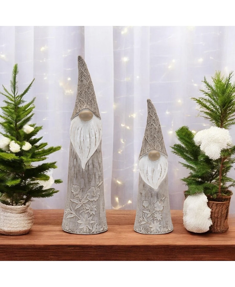 Slickblue Decorative Gnome Figurine Whimsical Home Decor Accent (Set of 2)