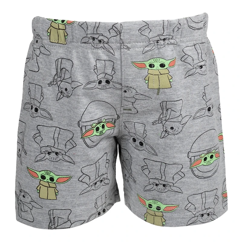 Starwars Toddler Boys Star Wars The Mandalorian T-Shirt and French Terry Shorts Outfit Set to