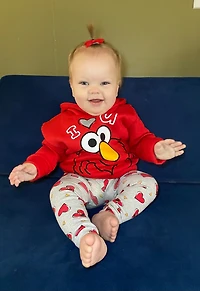 Sesame Street Baby Girls Rainbow Fleece Hoodie and Leggings Outfit Set to