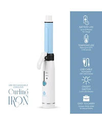 Pursonic Usb Rechargeable Cordless Curling Iron